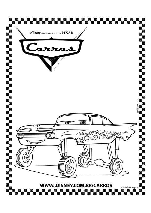 Kids-n-fun | Kleurplaat Cars (Pixar) Ramone